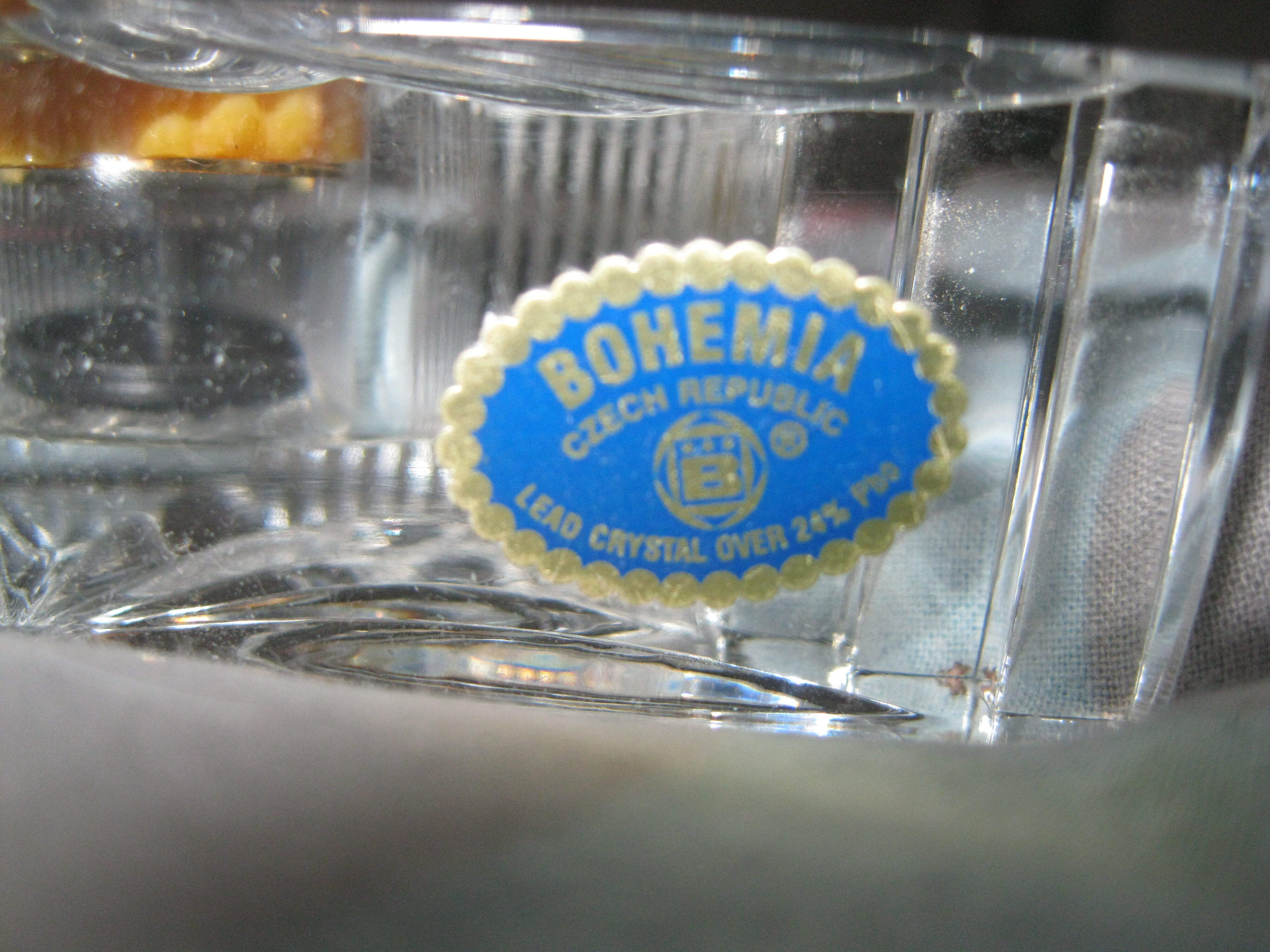 Bohemian crystal pendulum