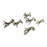 Lot de porte -couteaux chiens