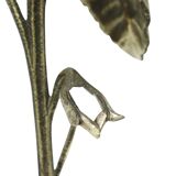 Grand cendrier tournesol en bronze argenté S. Agudo 62 cm