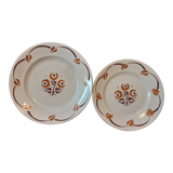 2 anciens  plats creux Badonviller
