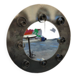 Round metal mirror