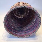 Colorful rattan basket