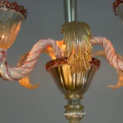 Small Venetian chandelier made of Murano glass circa 1940.
