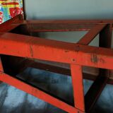 Vintage industrial stool made of recycled sheet metal