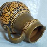 Ceramic pitcher west-germany jasba vintage graphic patterns