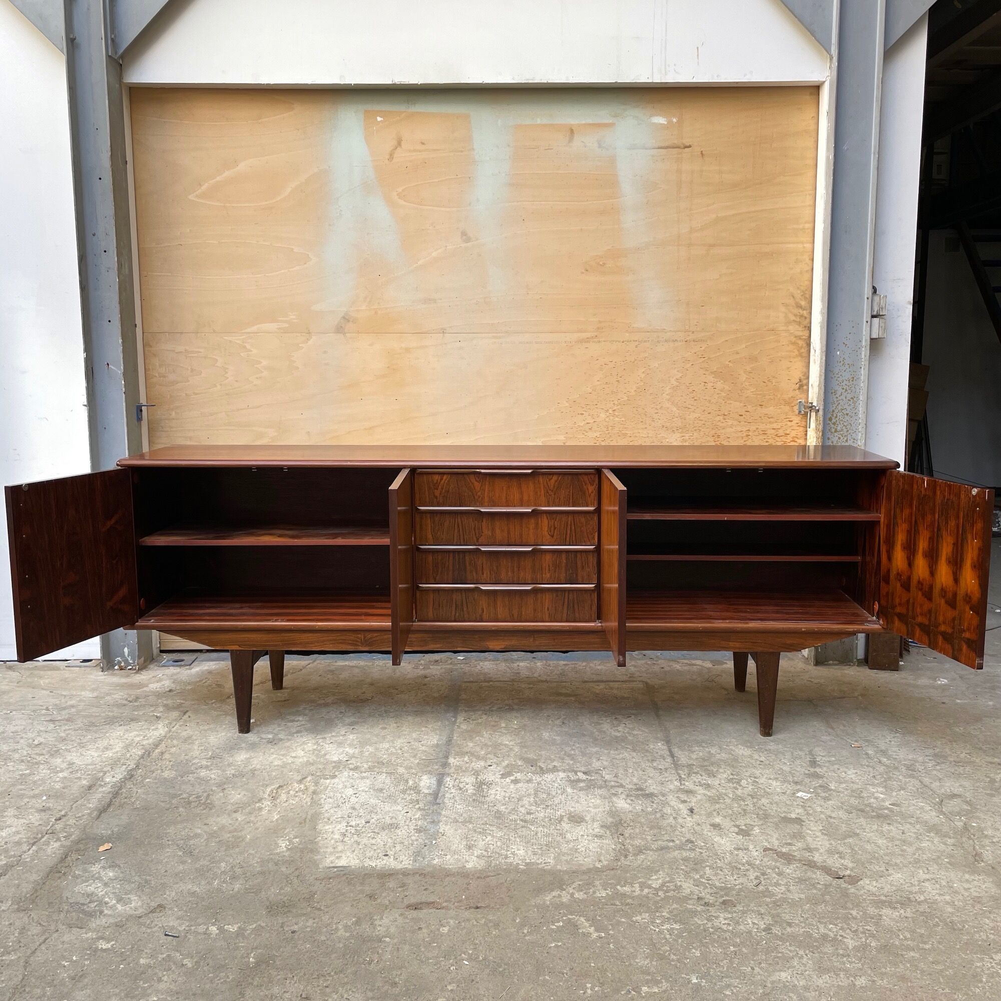 Scandinavian rosewood sideboard