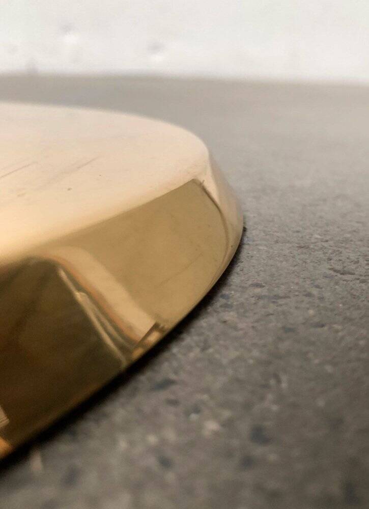 Lonea floor lamp in Hollywood Regency vintage style in brass by Florian Schulz.