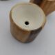 6 Grandjean Jourdan faux wood ceramic egg cups with support
