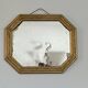 Small octagonal art nouveau mirror