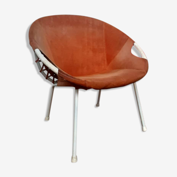 Fauteuil ballon vintage en Dain