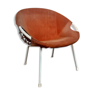 Vintage balloon armchair in Dain
