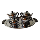 Vintage coffee and tea service by Alessi, 1940s, set of 5