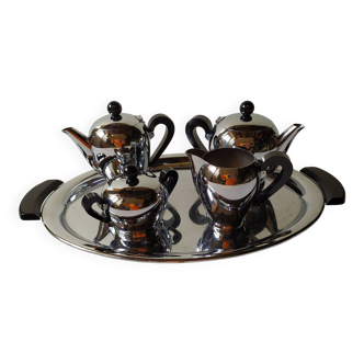 Vintage Coffee and Tea Service by Alessi, 1940s, set of 5