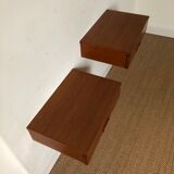 Pair of wall bedside tables