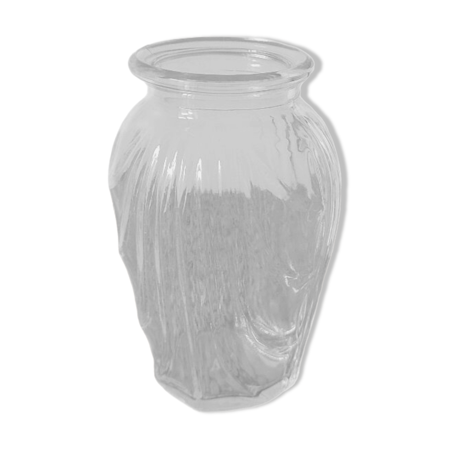 Small draped bulb vase