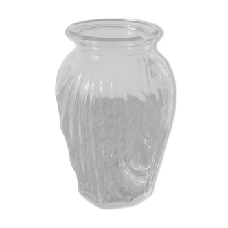 Small draped bulb vase