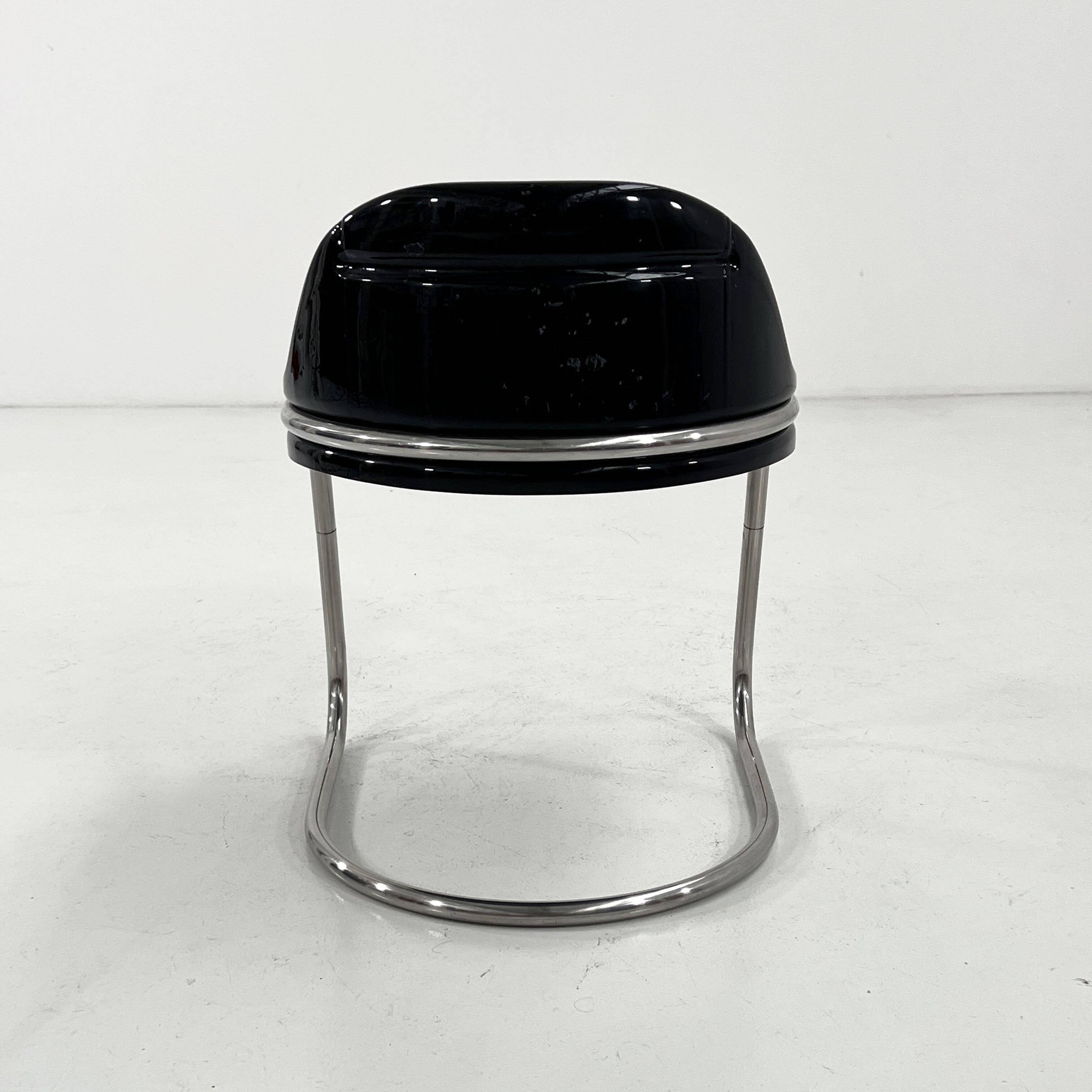 Orix Black Chair by Vittorio Parigi and Nani Prina for Molteni, 1970