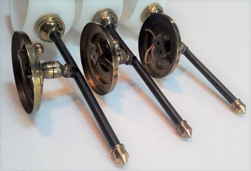 1950 Lunel articulated torchiere wall lights