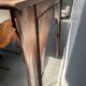 Wood fireplace mantle