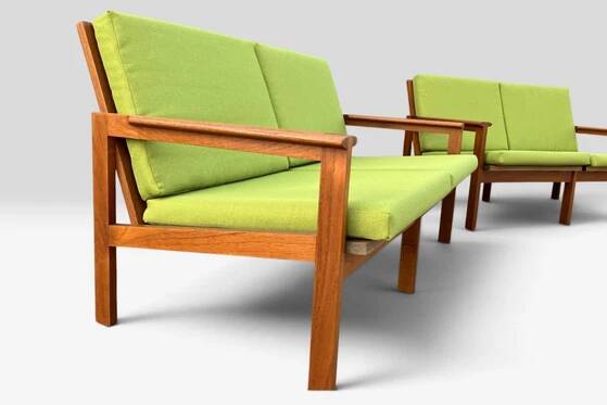 Illum Wikkelsø „Capella“ Set of 1 Armchair and 2 Sofas – Niels Eilersen – 1960s