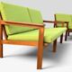 Illum Wikkelsø „Capella“ Set of 1 Armchair and 2 Sofas – Niels Eilersen – 1960s