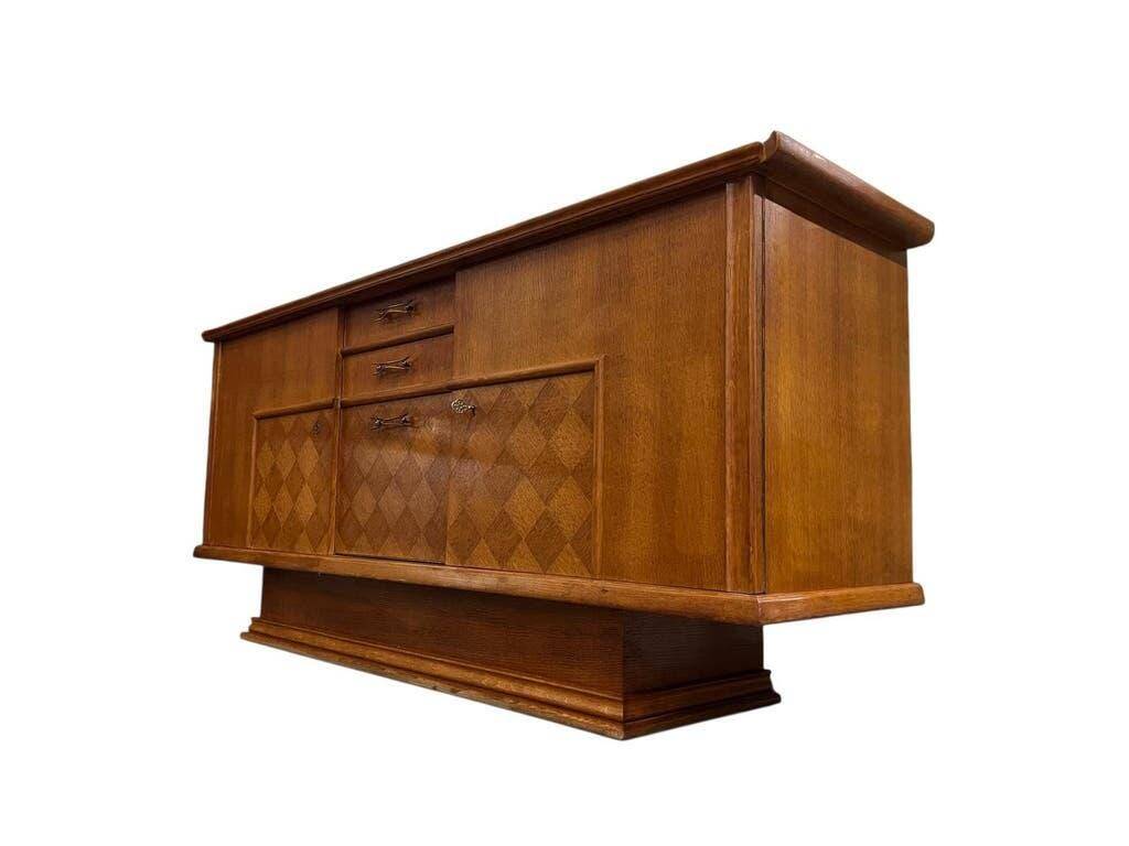 Vintage wooden sideboard in Art Deco style