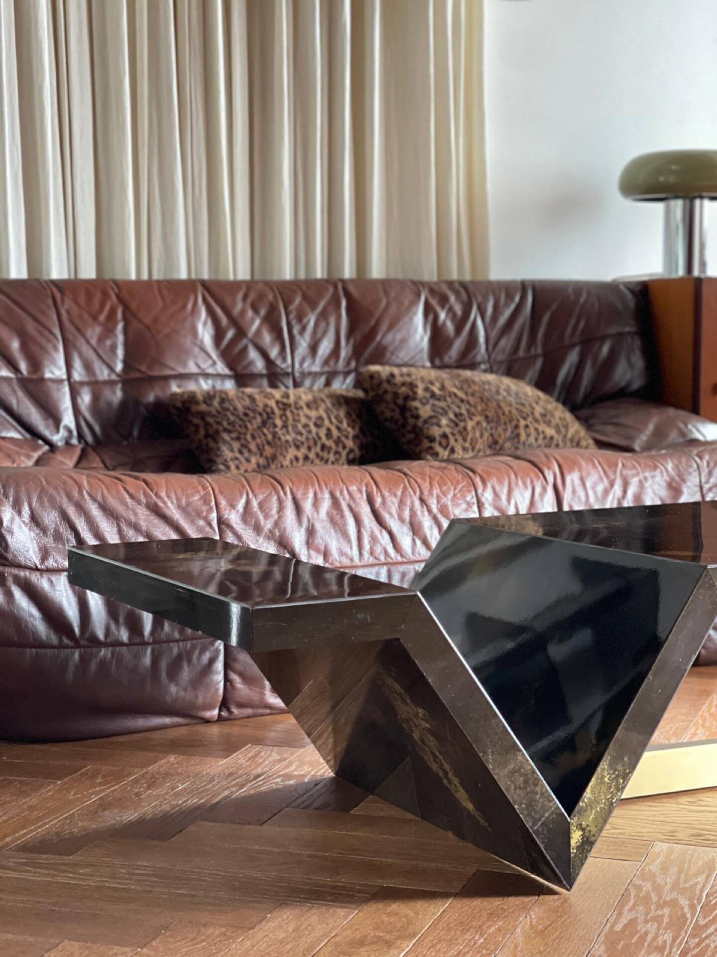 Guy Lefèvre coffee table "Solar Eruption" vintage 70s – Design