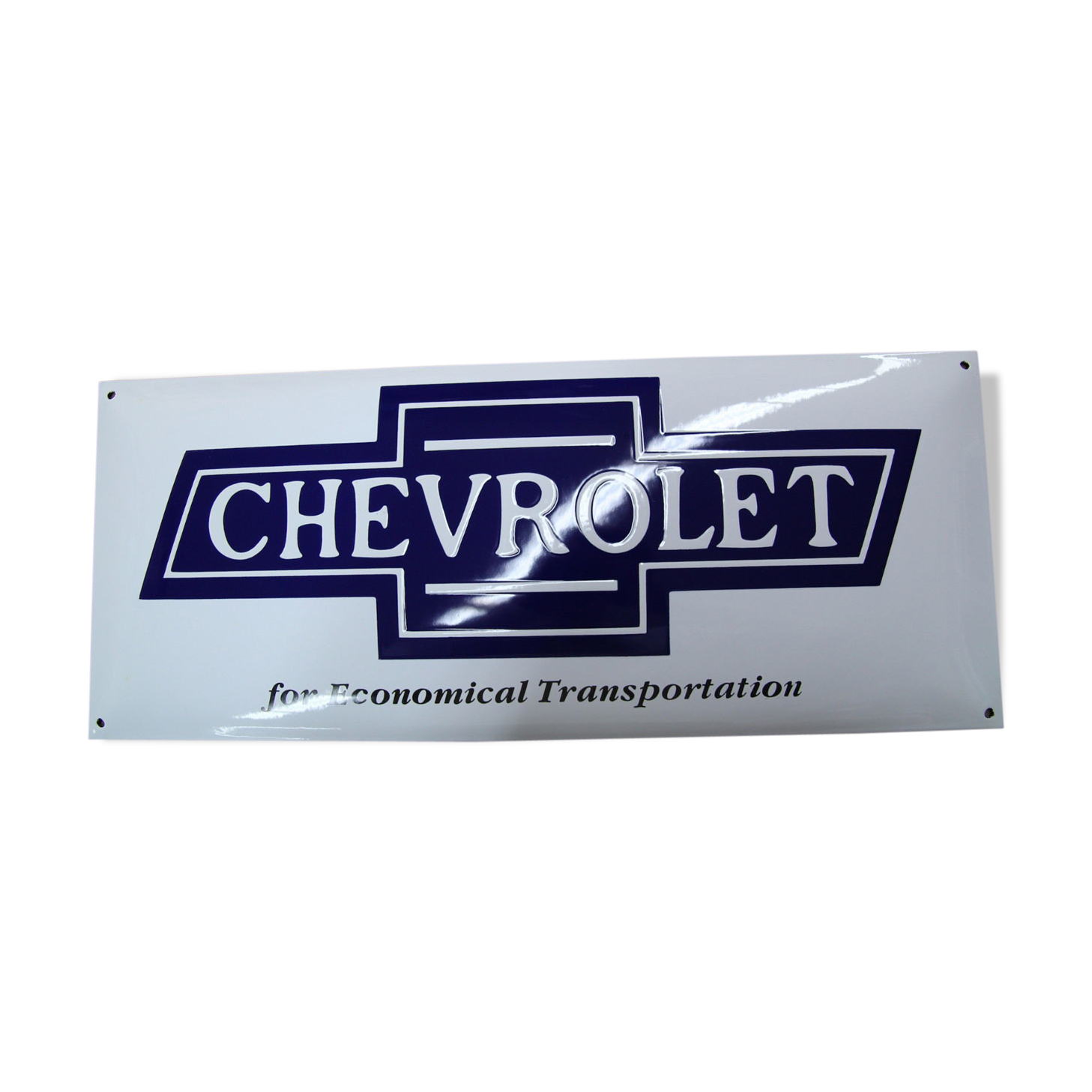 Enamelled plate chevrolet