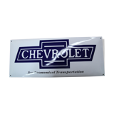 Enamelled plate chevrolet