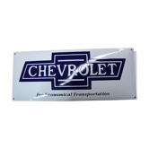 Enamelled plate chevrolet
