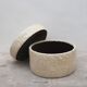 Pouf in leather patchwork 1970 vintage s