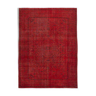 Tapis de laine rouge persan surteint tissé à la main 300 cm x 400 cm