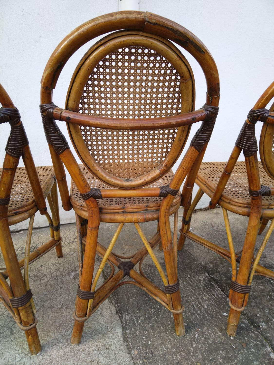 Chaises bistrot rotin