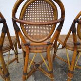 Rattan bistro chairs