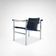 LC1 blue and black ponyskin armchair by Le Corbusier et al for Cassina 1990