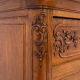 Light oak chest of drawers from the early 20th century, Western Europe. After renovation.