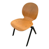 Curved wooden chair