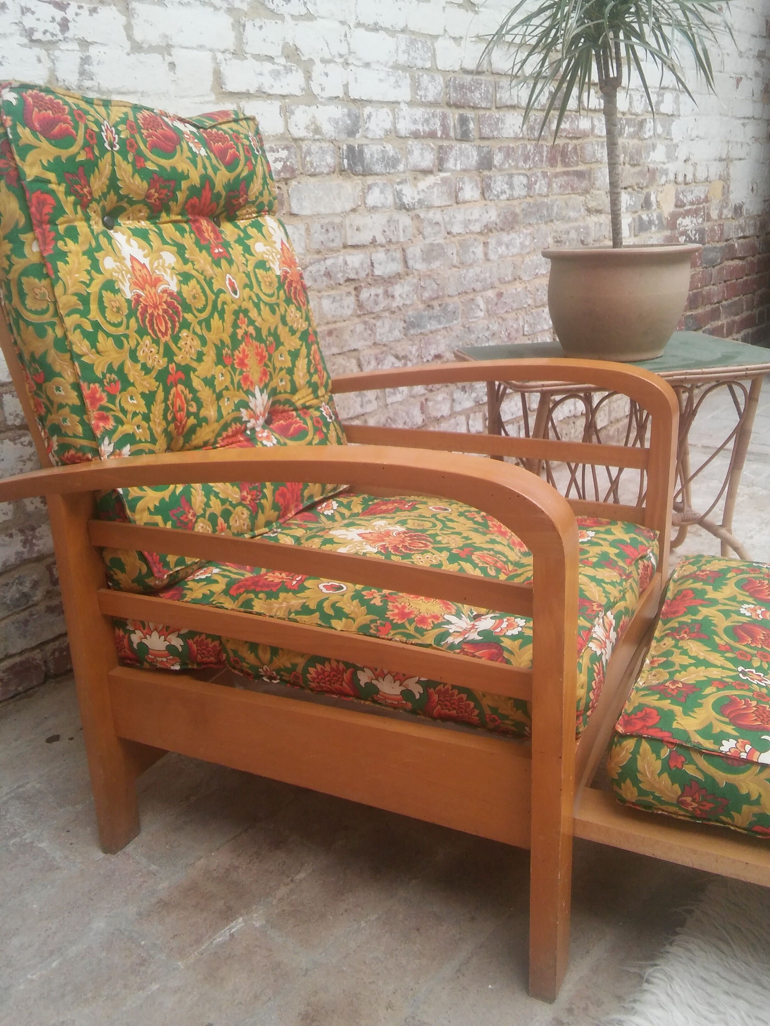 Floral armchair 1950