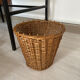 Rattan wastepaper basket 1950.