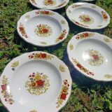 Soup plates x6 Digoin Sarreguemines 💐