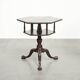 Antique wooden English rotating book table/side table from the 19th century