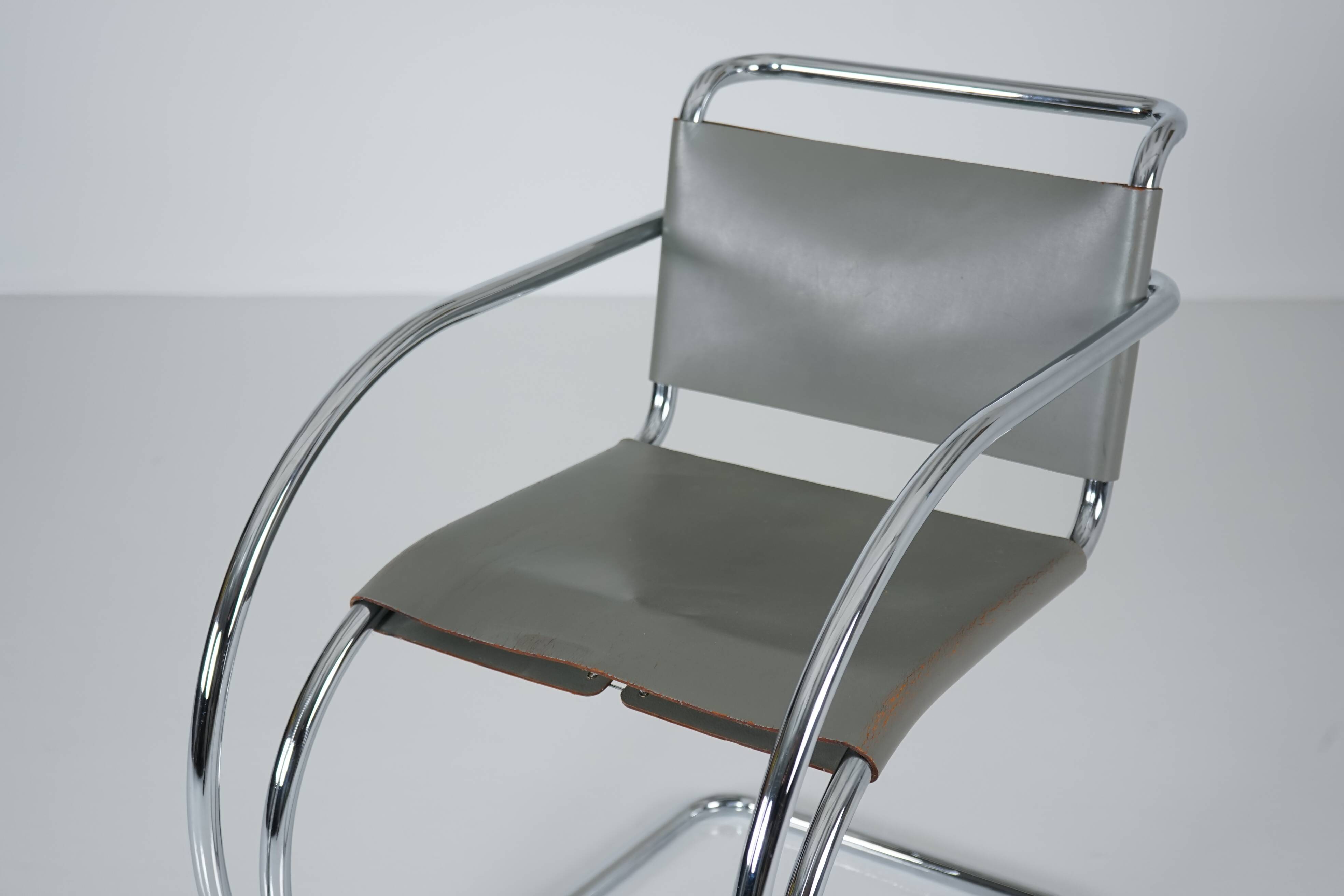 MR20 Tubular Steel Chair by Ludwig Mies van der Rohe for Knoll