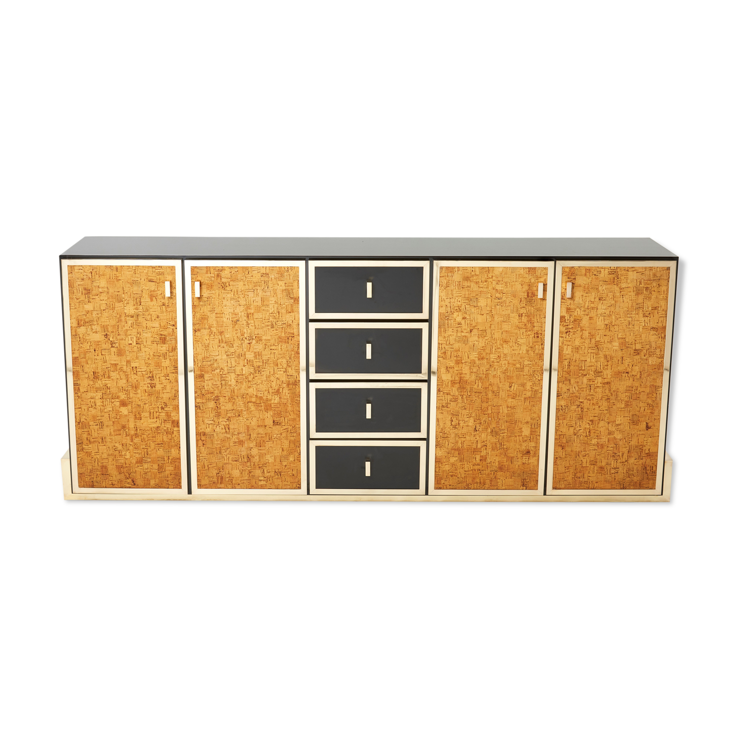 Italian cork and brass sideboard 1770s