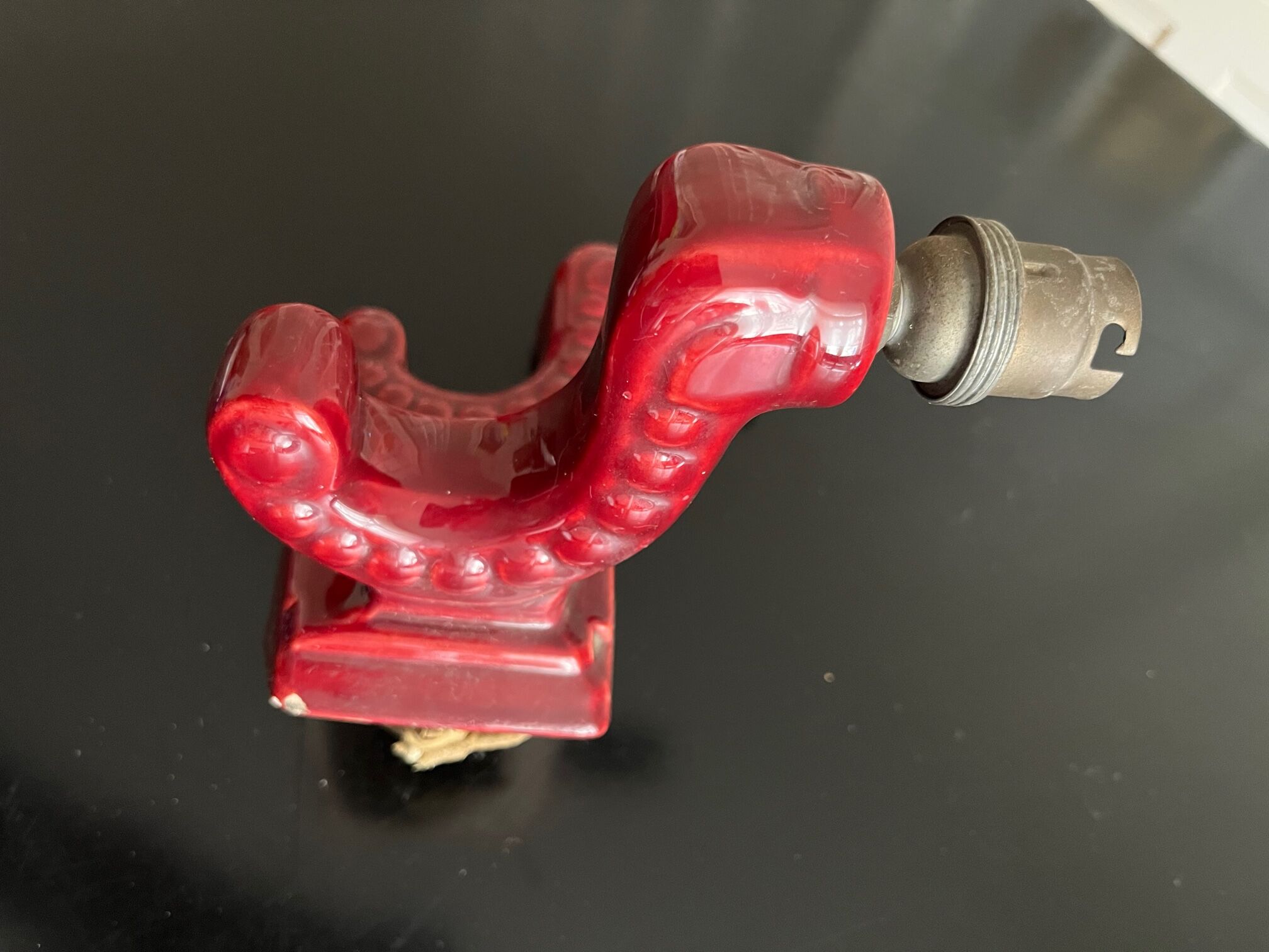 Pair of 1950 ceramic wall lamps