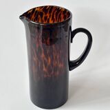 Pichet vase en verre soufflé Écailles de tortue Style Dior