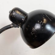 Lampe de table industrielle Bauhaus noire, années 1930