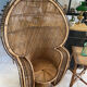 Fauteuil Emmanuelle en rotin année 1970