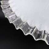 Vintage pendant light in white opaline glass