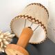 Wooden table lamp, 70s