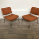 Paire de chauffeuses vintage 1970s